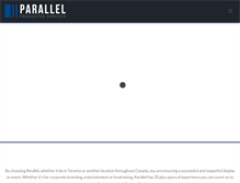 Tablet Screenshot of parallelproductionservices.com